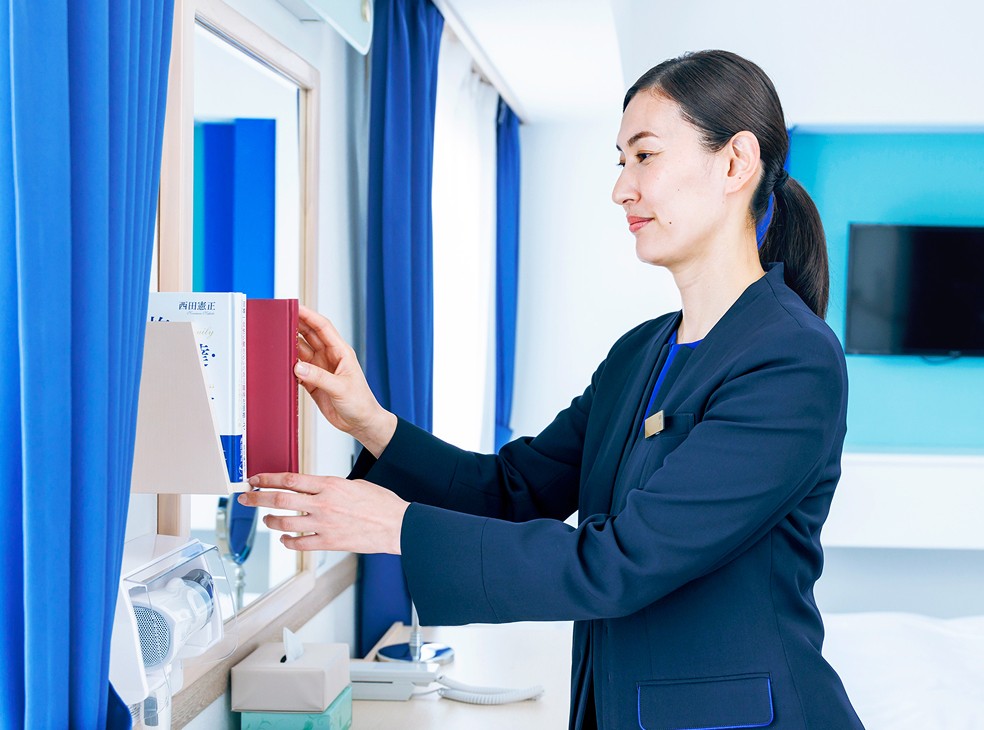 客室チェックの風景